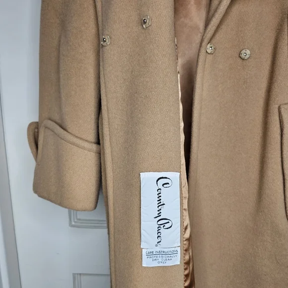 VTG 70s Country Pacer Coat with Fur Collar - Picture 13 of 15